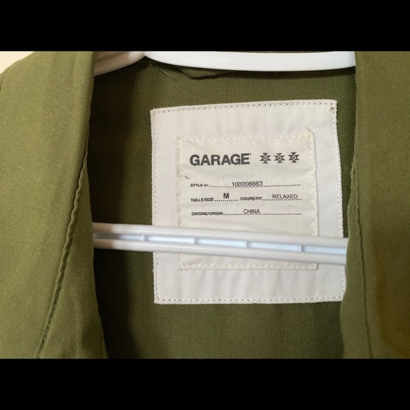 Olive Green light jacket / button up - Picture 4 of 4